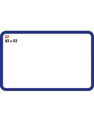 Etichette bianche permanenti Markin Copiatabu 83x53 mm bordata - conf. 10 blister da 10 ff A4 - X11057