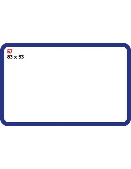 Etichette bianche permanenti Markin Copiatabu 83x53 mm bordata - conf. 10 blister da 10 ff A4 - X11057