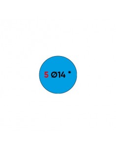 Etichette permanenti Markin Copiatabu Ø 14 mm - blu - conf. 10 blister da 10 ff A4 - X11005BL