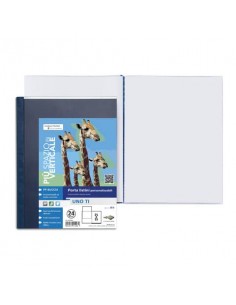 Portalistini UNO T Sei Rota a libro PP buccia - 25x35 cm - 24 interni - blu - 55252407 CF10
