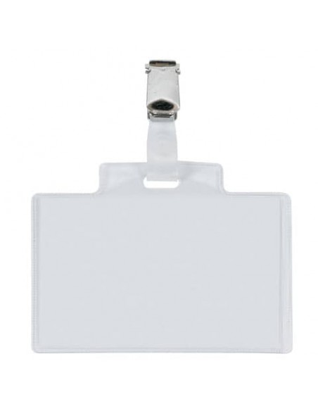 Targa portabadge con clip Sei Rota PASS 3E - formato 9