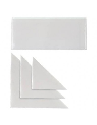 Tasca autoadesiva triangolare Sei Rota formato 10x10 cm - conf. 10 pezzi - 318123 CF100/13