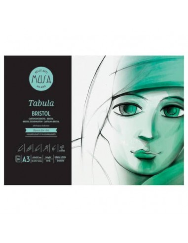 Blocco collato Belle Arti Musa Tabula Bristol - 240 g - A3 20 fogli - MU136293