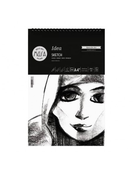 Blocco con spirale Belle Arti Musa Idea Sketch - 90 g - A4 100 fogli - MU123794