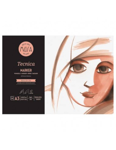 Blocco Marker Musa Tecnica 50 fogli - 75 g - formato A3 - MU135293