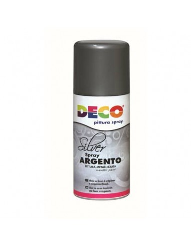 Vernice spray Deco - 150 ml - colore argento - 615/2