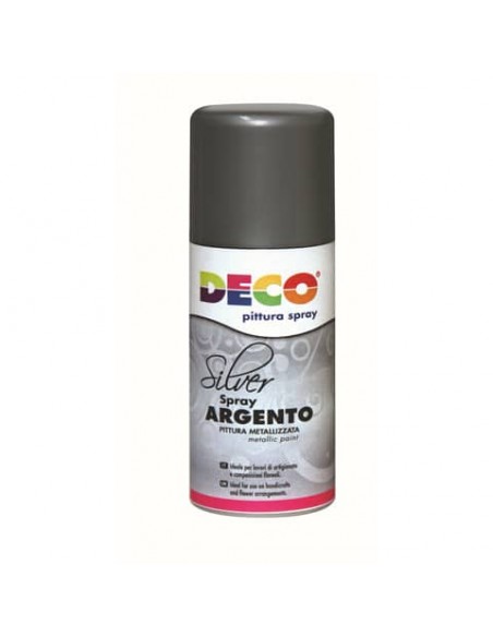 Vernice spray Deco - 150 ml - colore argento - 615/2