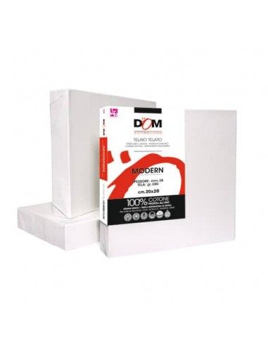 Tela per pittura DOM Modern 380 g bordo 38 mm - 20x20 cm - 356/2020