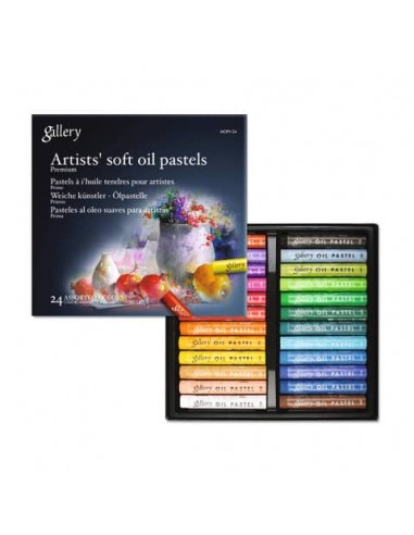 Pastelli a olio tondi per artisti Mungyo Gallery conf. 24 colori assortiti - 12762/24