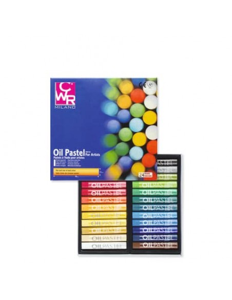 Pastelli ad olio tondi CWR 24 colori assortiti - MY/MOP24
