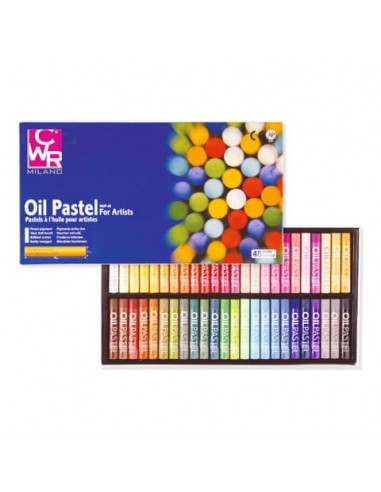 Pastelli ad olio tondi CWR 48 colori assortiti - MY/MOP48