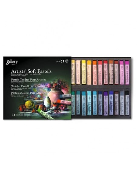 Pastelli morbidi quadrati Mungyo Gallery colori assortiti - conf. 24 pezzi - 06558/24