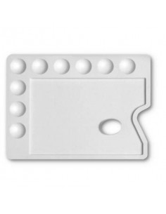 Tavolozza in plastica per pittura DOM rettangolare - formato 30x22 cm - 167