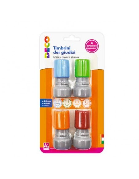 Timbrini dei giudizi Deco Ø 10 mm - conf. 4 pezzi - 12655