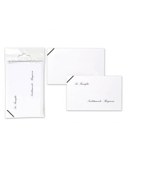 Biglietti lutto con scritta Rex-Sadoch - conf. da 25 pezzi - 8017S