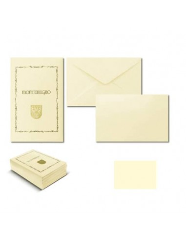 Cartoncino + busta Saul Sadoch modello Montenegro - conf. 5 taschette da 10 cartoncini + 10 buste - 8024