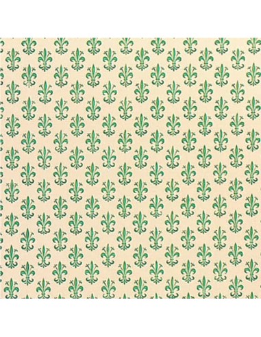 Rotolo carta lavabile per cassetti Sadoch - 50 cm x 5 m fantasia giglio verde - X33X5-771