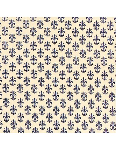 Rotolo carta lavabile per cassetti Sadoch - 50 cm x 5 m fantasia giglio blu - X33X5-777