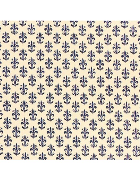 Rotolo carta lavabile per cassetti Sadoch - 50 cm x 5 m fantasia giglio blu - X33X5-777