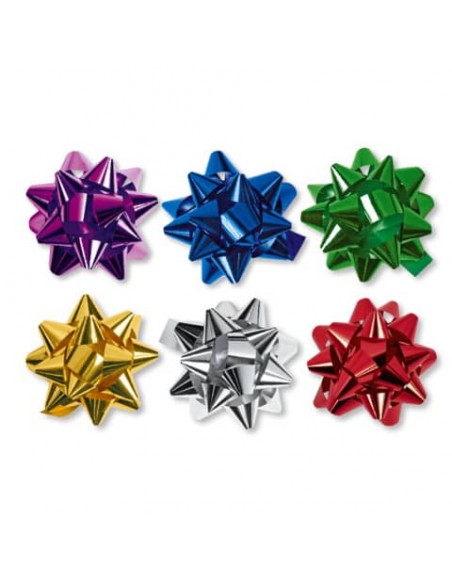 Coccarda in nastro liscio Lebez colori assortiti - Ø 5 cm - 4233-ASS