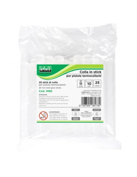Colla a caldo Lebez diametro 11 mm - confezione 25 pezzi 1085