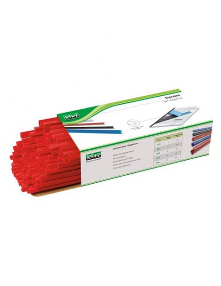 Dorsini tondi in PVC Lebez - dorso 4 mm - colore rosso - 871-R