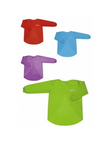 Grembiulino da pittura Lebez Saccuccioli 45x60 cm - manica lunga - colori assortiti - 5042