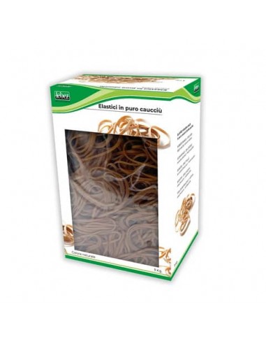 Scatola elastici tondi in caucciù Lebez 1 Kg Ø 50 mm - 80x2 mm - 75091