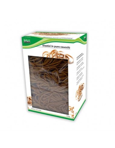 Scatola elastici tondi in caucciù Lebez 1 Kg Ø 85 mm - 120x2 mm - 75121