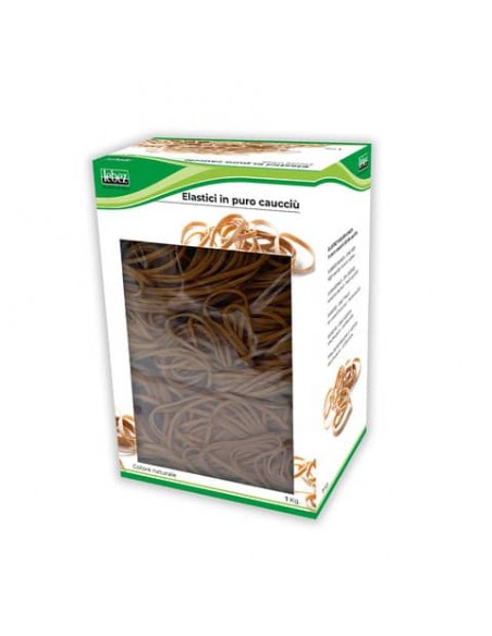 Scatola elastici tondi in caucciù Lebez 1 Kg Ø 85 mm - 120x2 mm - 75121