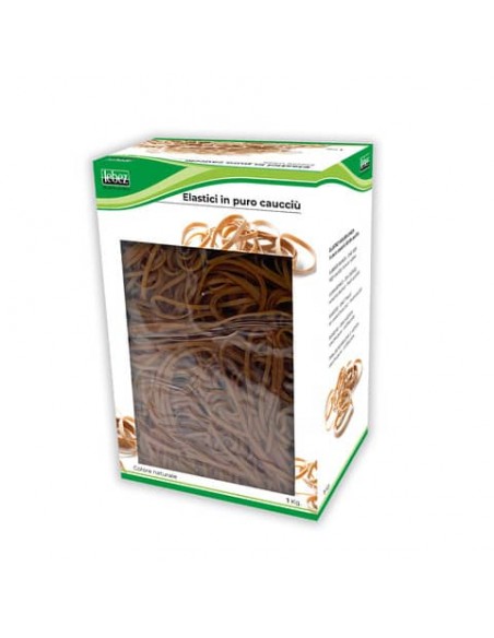 Scatola elastici tondi in caucciù Lebez 1 Kg Ø 100 mm - 150x2 mm - 75131