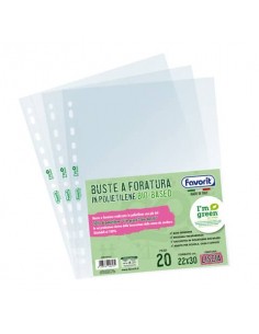 Buste a foratura universale Favorit banda laterale trasparente 400178113