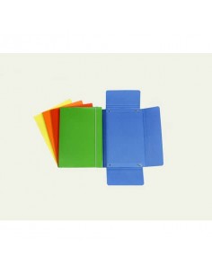 Cartella a tre lembi con elastico Cartotecnica del Garda 17x25 cm - 10 colori assortiti - CG0040LBXXXAE15