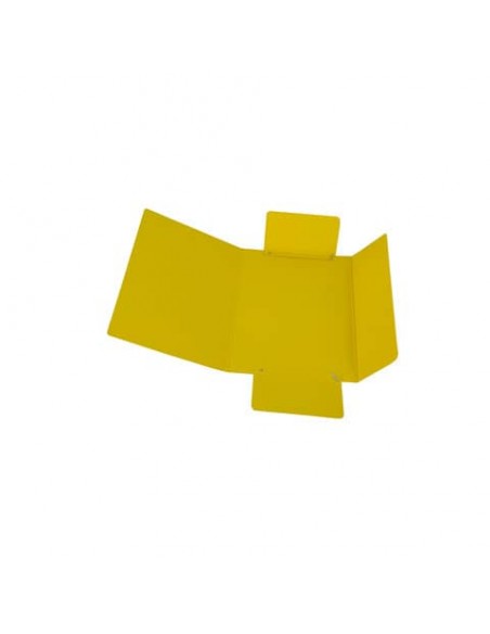 Cartella a tre lembi con elastico Cartotecnica del Garda 17x25 cm colore giallo - CG0040LBXXXAE04