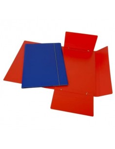 Cartella a tre lembi in presspan Cartotecnica del Garda 35x50 cm colore rosso - CG0080PDXXXAN02