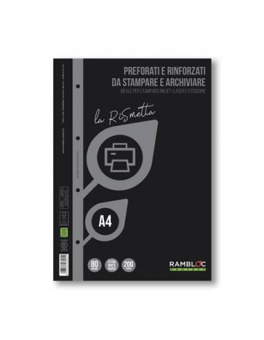 Blocco fogli ricambio Rambloc LA RISMETTA 100 fogli A4 - 90506995