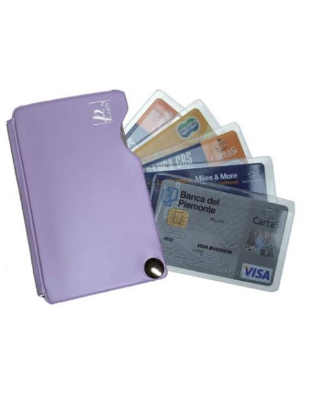 Portacarte Alplast Pokercard a 5 scomparti - colori assortiti pastello - 905P