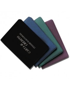 Portacarte classico Alplast 5 scomparti similpelle 1008