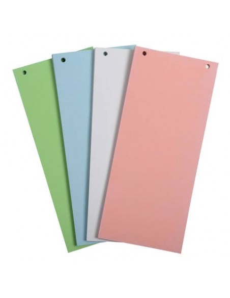 Divisori Exacompta formato 105x240 mm 180 g/m² colori assortiti - conf. 100 pezzi - 13495B