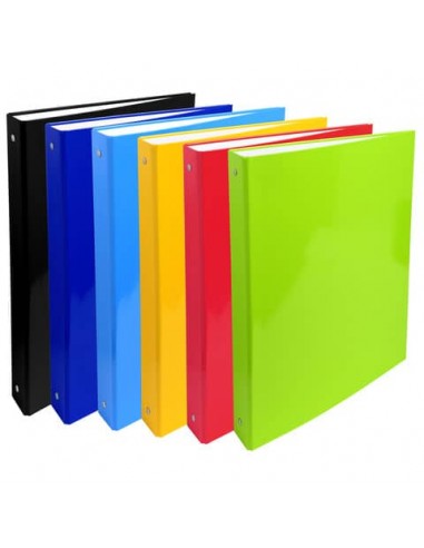 Raccoglitore Exacompta plastificato - 4 anelli 30 mm colori assortiti - conf. 24 pz - 51333SE
