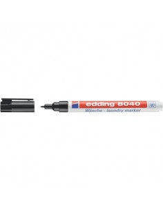 Marcatore per tessuto Edding 8040 a punta conica colore nero 4-8040001