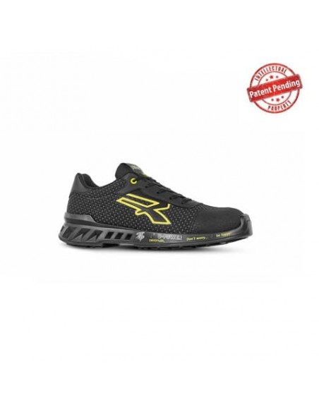 Scarpe antinfortunistiche leggere con puntale U-Power Airtoe® Aluminium Matt S3 SRC CI ESD U-Power giallo-nere - N°38