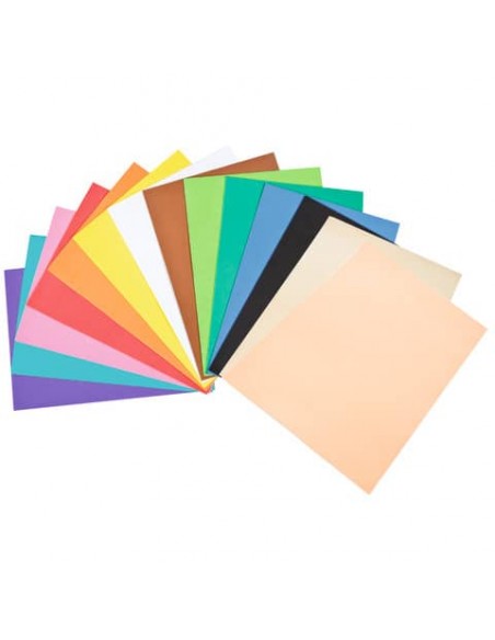 Foam in gomma Nikoffice EVA formato A4 colori assortiti non adesivo - conf. 10 fogli - 23NIK130