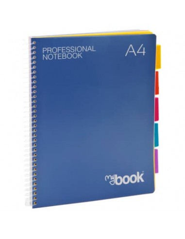 Quaderno Maxi spiralato con fori e divisori Nikoffice A4 - 125 ff - 5 mm - 30NIK041