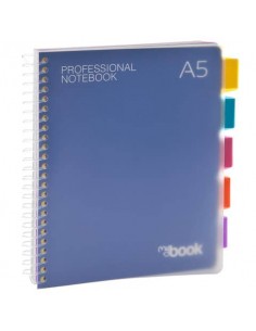 Quaderno Maxi spiralato con fori e divisori Nikoffice A5 - 150 ff - 5 mm - 30NIK041/1