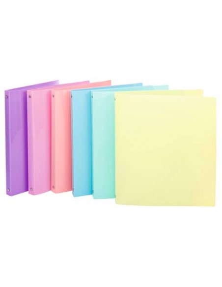 Raccoglitore 4 anelli Nikoffice in colori assortiti diametro 16 - pastel - 01NIK381/P