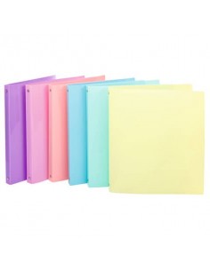 Raccoglitore 4 anelli Nikoffice in colori assortiti diametro 30 - pastel - 01NIK382/P