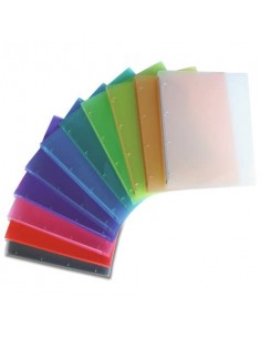 Raccoglitore trasparente 4 anelli Nikoffice in colori assortiti Ø 30 - colorato - 01NIK177/4N