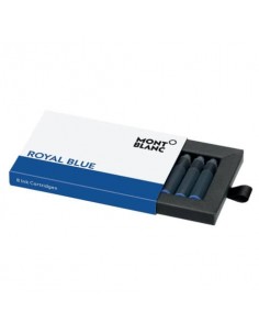 Inchiostro in cartucce per stilografica Montblanc - Royal Blue - conf. 8 pezzi - MB128198