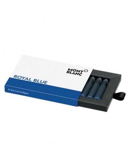 Inchiostro in cartucce per stilografica Montblanc - Royal Blue - conf. 8 pezzi - MB128198